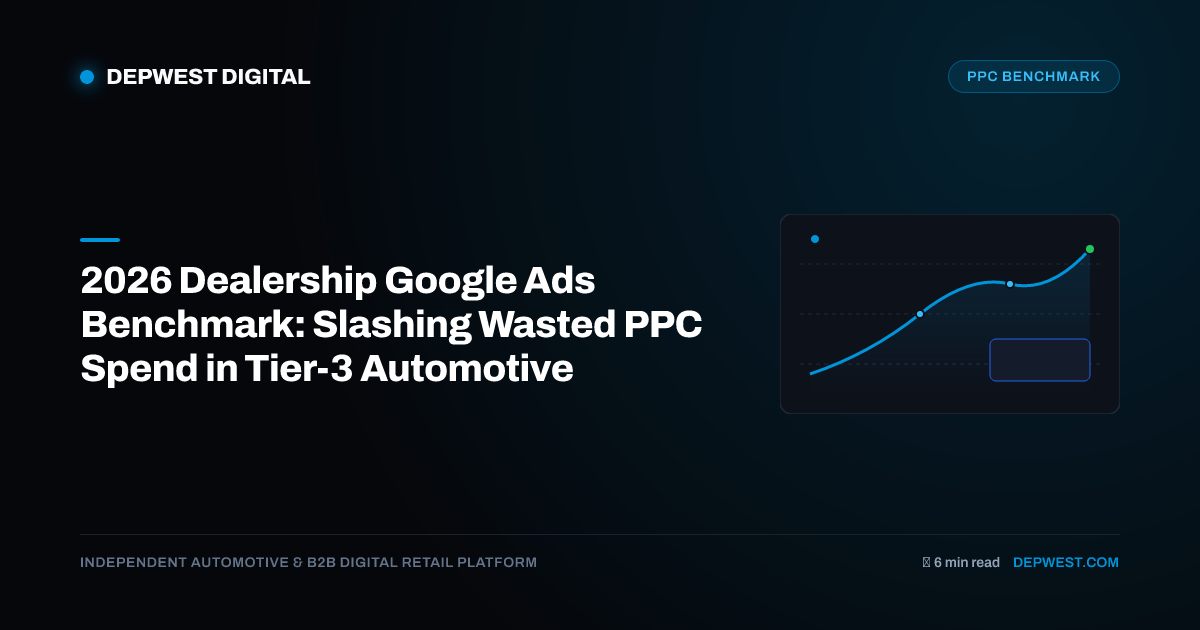 2026 Dealership Google Ads Benchmark: Slashing Wasted PPC Spend in Tier-3 Automotive